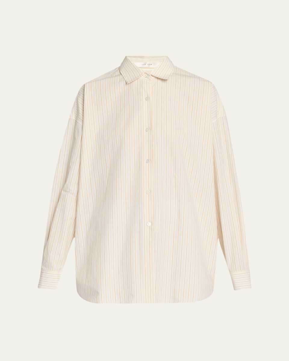 Caster Striped Oversized Button-Down Shirt